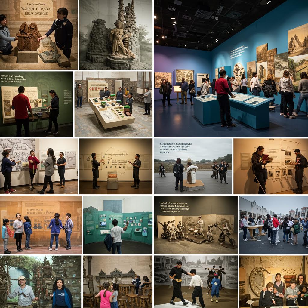 다국적 언어가 전시공간에서 만들어내는 독창적 경험을 온카스터디 맥락에서 해석한 이미지