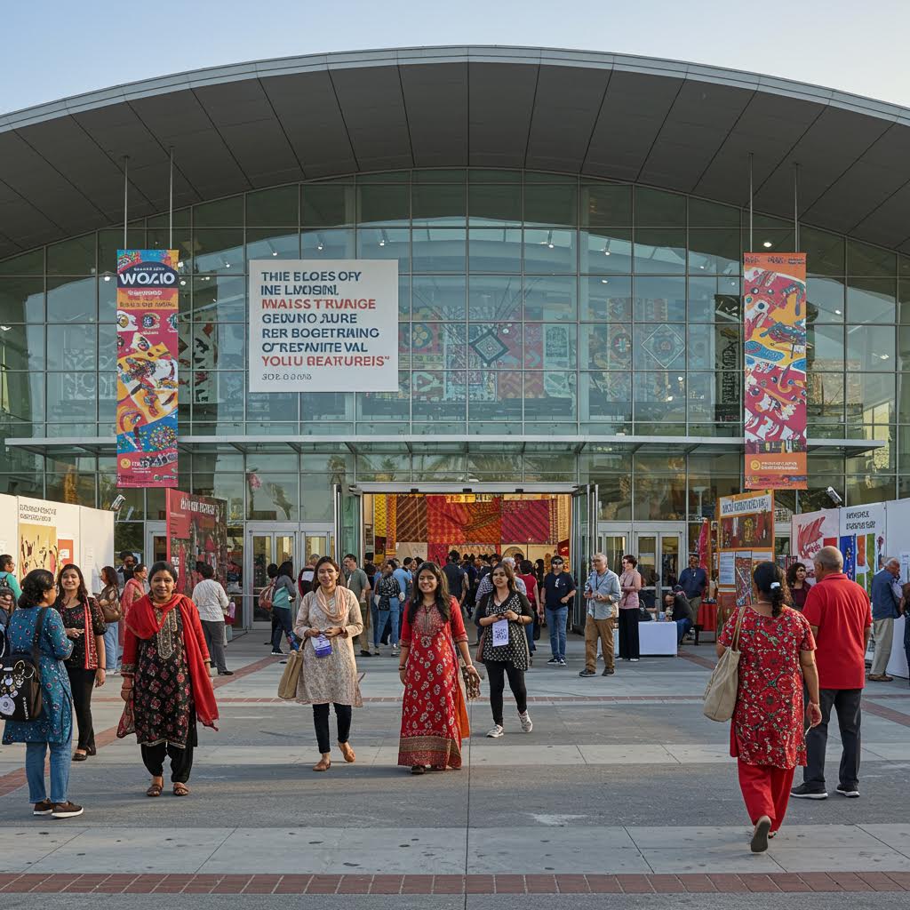 다채로운 천과 색이 어우러진 전시장 앞에서 온카스터디의 연결이 문화처럼 피어나는 순간