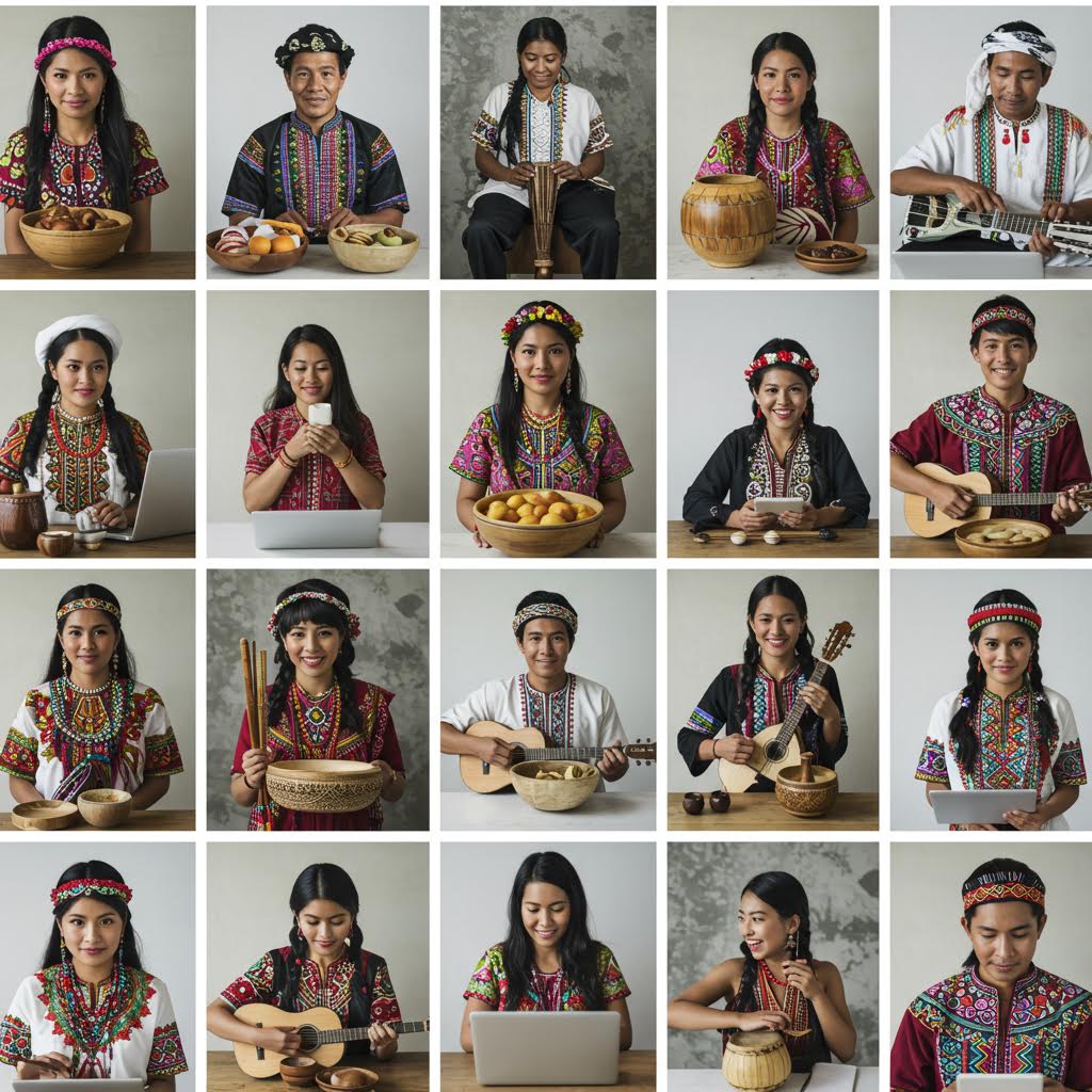 음악과 음식, 기술이 한 화면 안에서 공존하며 다양성 속의 연결을 보여주는 온카스터디의 협력적 순간