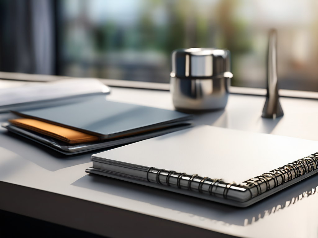 Blank divider cards and a compact storage tray on a brushed metal surface, with angled morning light and shallow depth of field.
